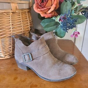 Lucky Brand Boomer Casual Ankle Boots Womens Size Brown Leather Size 7